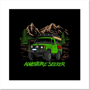 Land Cruiser Adventure Seeker - Green Posters and Art